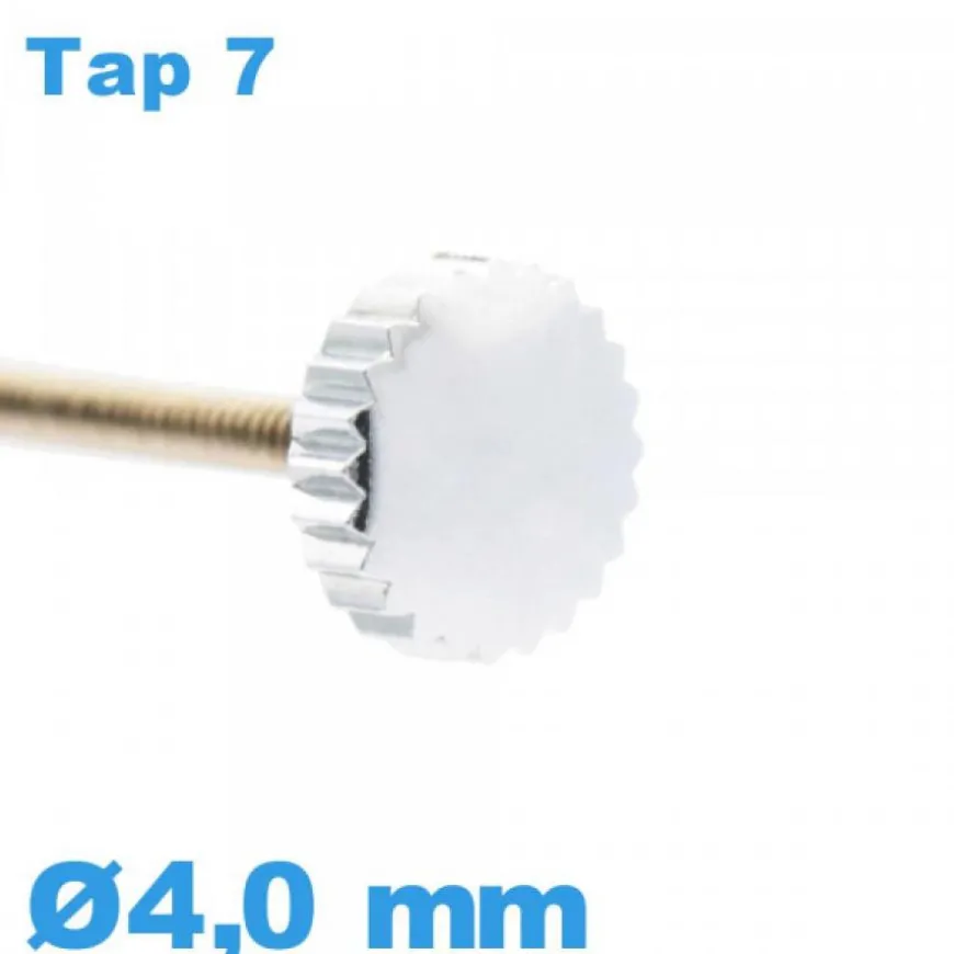 Couronne Montre / 4,0mm - argenté TAP 7