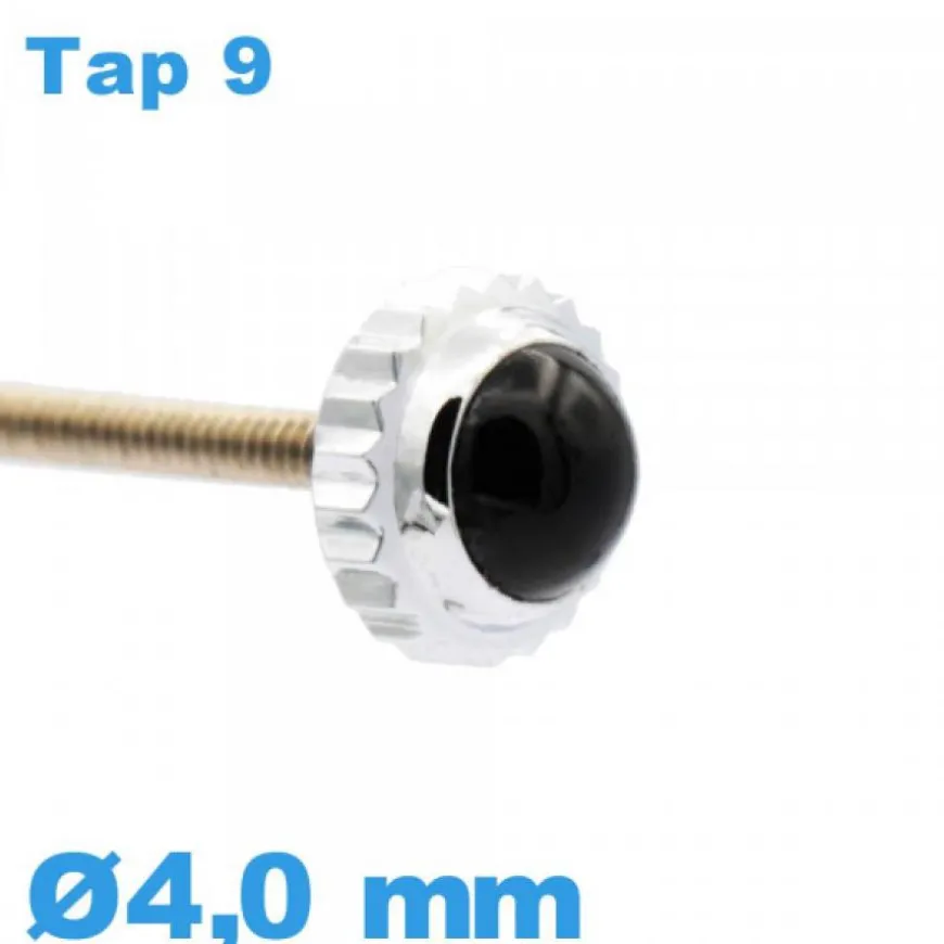 Couronne Montre / 4,0 mm - argenté TAP 9
