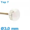 Couronne Montre tube long / 3,0 mm - argenté TAP 7
