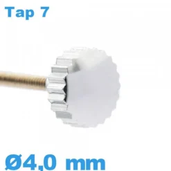 Couronne Montre tube long TAP 7 - argenté / 4,0mm