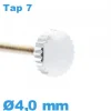 Couronne pour Montre Argenté diamètre 4 mm
