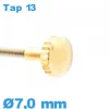 Couronne Remontoir Montre Doré 7 mm TAP 13 tube long
