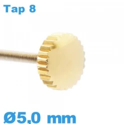 Couronne Remontoir Montre - Doré / 5,0mm TAP 8