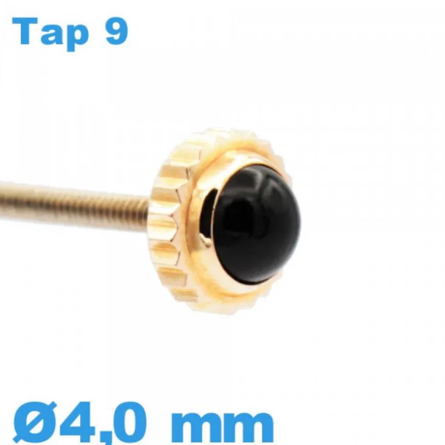 Couronne Remontoir Montre TAP 9 / 4,0mm - or rose