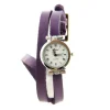 Double tour violet montre femme pas chère bracelet