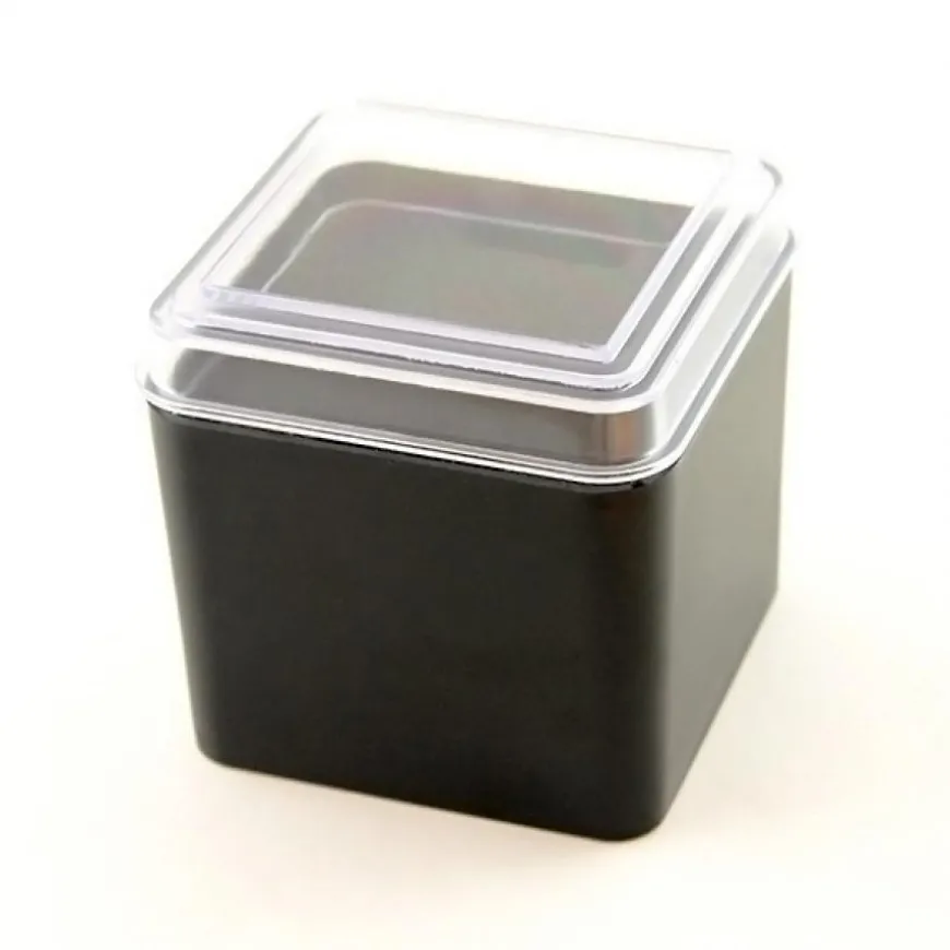 Ecrin Cube Noir - Boite Cadeau Montre