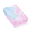 emballage rose pour un joyeux anniversaire avec imprimé de marbrure  carton