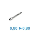 Extendeur pour tige de remontoir diamètre 0,80 mm
