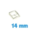 Fermoir ardillon 14 mm argent acier