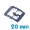 Fermoir bleu plastique ardillon 20 mm