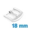 Fermoir Boucle ardillon argentée 18 mm pour bracelet montre pas chère