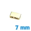Fermoir bracelet clip doré 7 mm