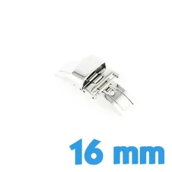 Fermoir bracelet 16 mm montre pas cher double déployant argentée