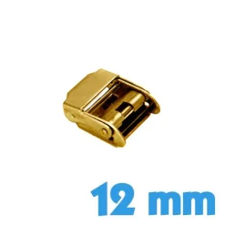 Fermoir Coulissant Doré - Acier Inoxydable 12 mm