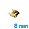 Fermoir à Coulisse 8 mm Doré Mailles Milanaise