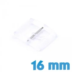Fermoir de Montre Plastique Transparent 16 mm