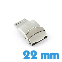 Fermoir déployant 22 mm bracelet montre pas cher métal