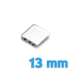 Fermoir 13 mm argenté bracelet clip montre