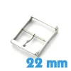 Fermoir montre de qualité 22 mm - argenté