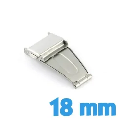 Fermoir montre métal bracelet pas cher boucle déployante 18 mm
