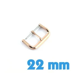 Fermoir montre pas cher ardillon cuivre 22 mm acier