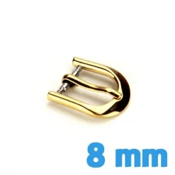 Fermoir or ardillon 8 mm acier