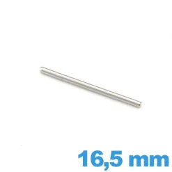 Goupille cylindrique pour bracelet de montre diamètre 1.0 mm Longueur : 16.5mm