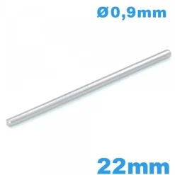 Goupille Droite pour Bracelet de Montre 22 mm - Diam 0,90mm