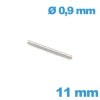 Goupille Droite pour Montre 11 mm - diamètre 0,9 mm