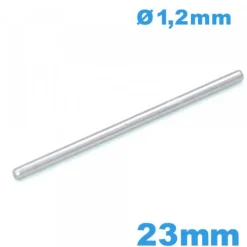 Goupille droite taille 23 mm pour bracelet de montre platine