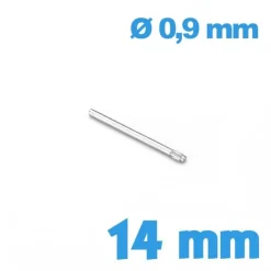 Goupille embout moletée pour bracelet  diamètre 0,9 14 mm