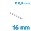 Goupille embout moleté 16 mm pour bracelet  - Diamètre 0,9