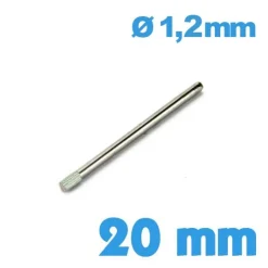 Goupille à moletage diamètre 1,2 20 mm bracelet montre