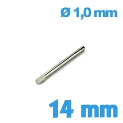 Goupille moletée diamètre 1,0 14 mm bracelet de montre