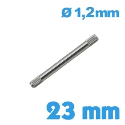 Goupille Moletée Double 23 mm diamètre 1,20 mm
