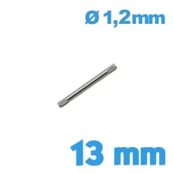 Goupille Moletée Double 13 mm diamètre 1,20 mm