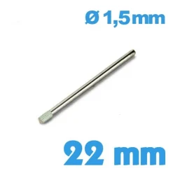 Goupille Moletée 22 mm diamètre 1,5 mm