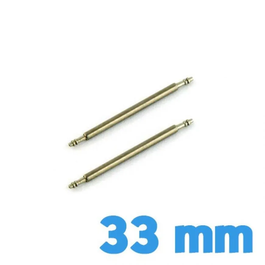 2 grandes tiges montre 33 mm