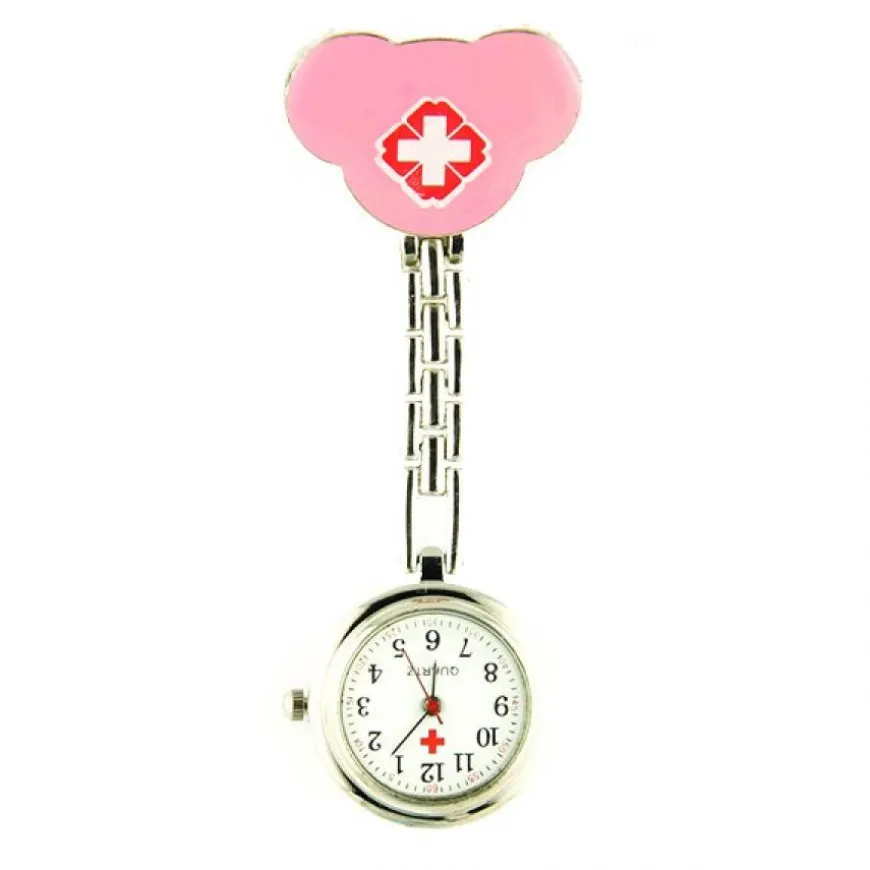 Infirmière rose pas chère femme montre chaine argenté