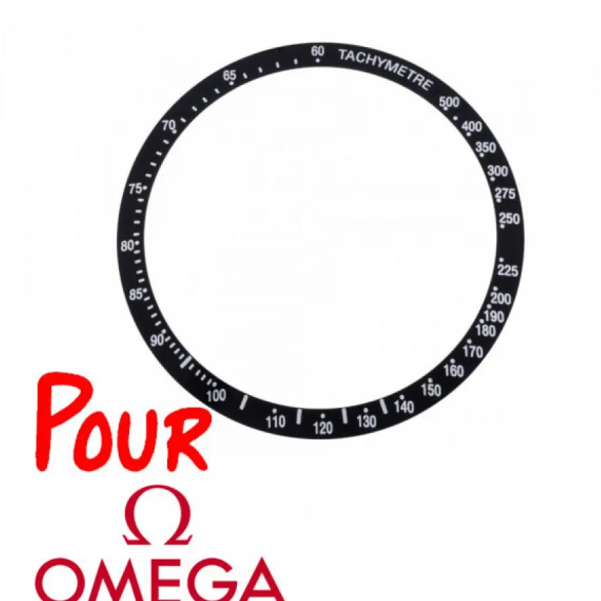 Insert Lunette Montre OMEGA Speedmaster 39,70 mm Tachymètre