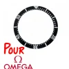Insert Lunette Montre OMEGA Seamaster Noir 38,00 mm