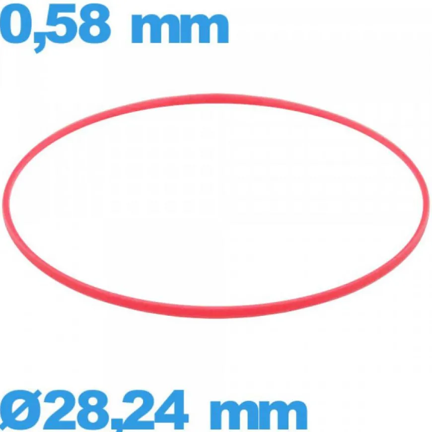 Joint horlogerie - 28,24 X 0,58 mm cylindrique