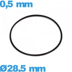 Joint torique de montre caoutchouc - 28,5 X 0,5 mm