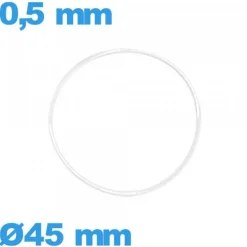 Joint torique silicone 45 X 0,5 mm  horlogerie