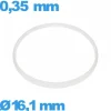 Joint verre de montre Sternkreuz 16,1 X 0,35 mm  Hytrel