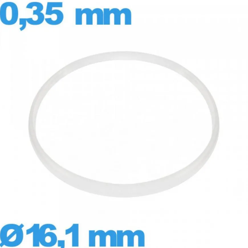 Joint verre de montre Sternkreuz 16,1 X 0,35 mm Hytrel