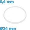 Joint   verre de montre - 34 X 0,4 mm