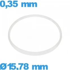 Joint   verre d'horlogerie ISO Swiss 15,78 X 0,35 mm   blanc