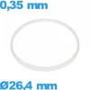 Joint verre d'horlogerie 26,4 X 0,35 mm     Sternkreuz
