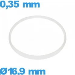 Joint verre horlogerie    blanc Cylindrique 16,9 X 0,35 mm